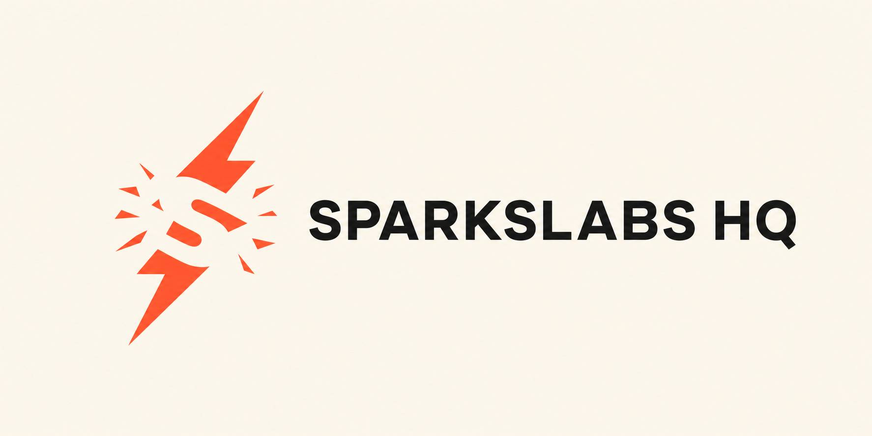 Lightning Spark logo concept for SparksLabs HQ