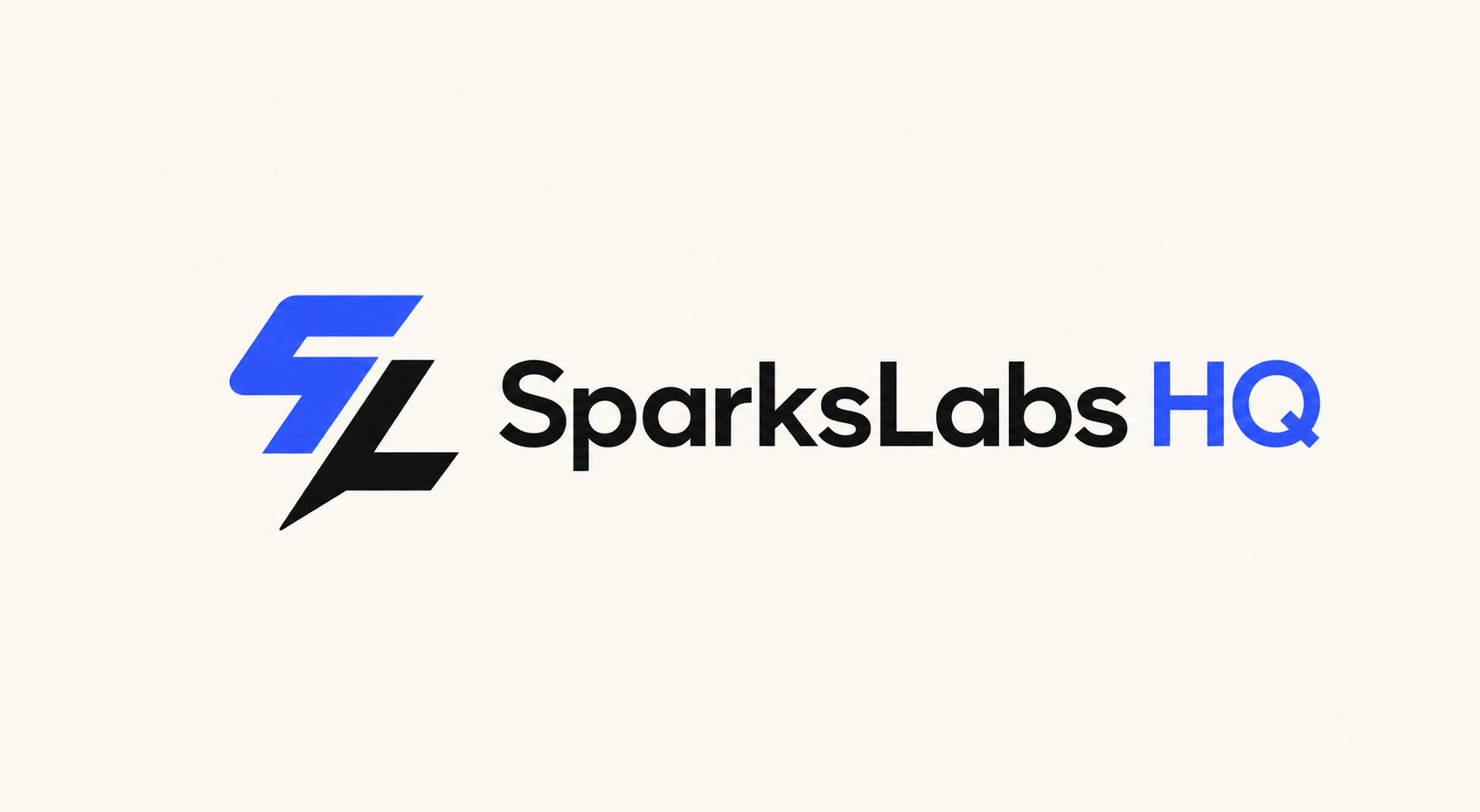 SL Monogram logo concept for SparksLabs HQ