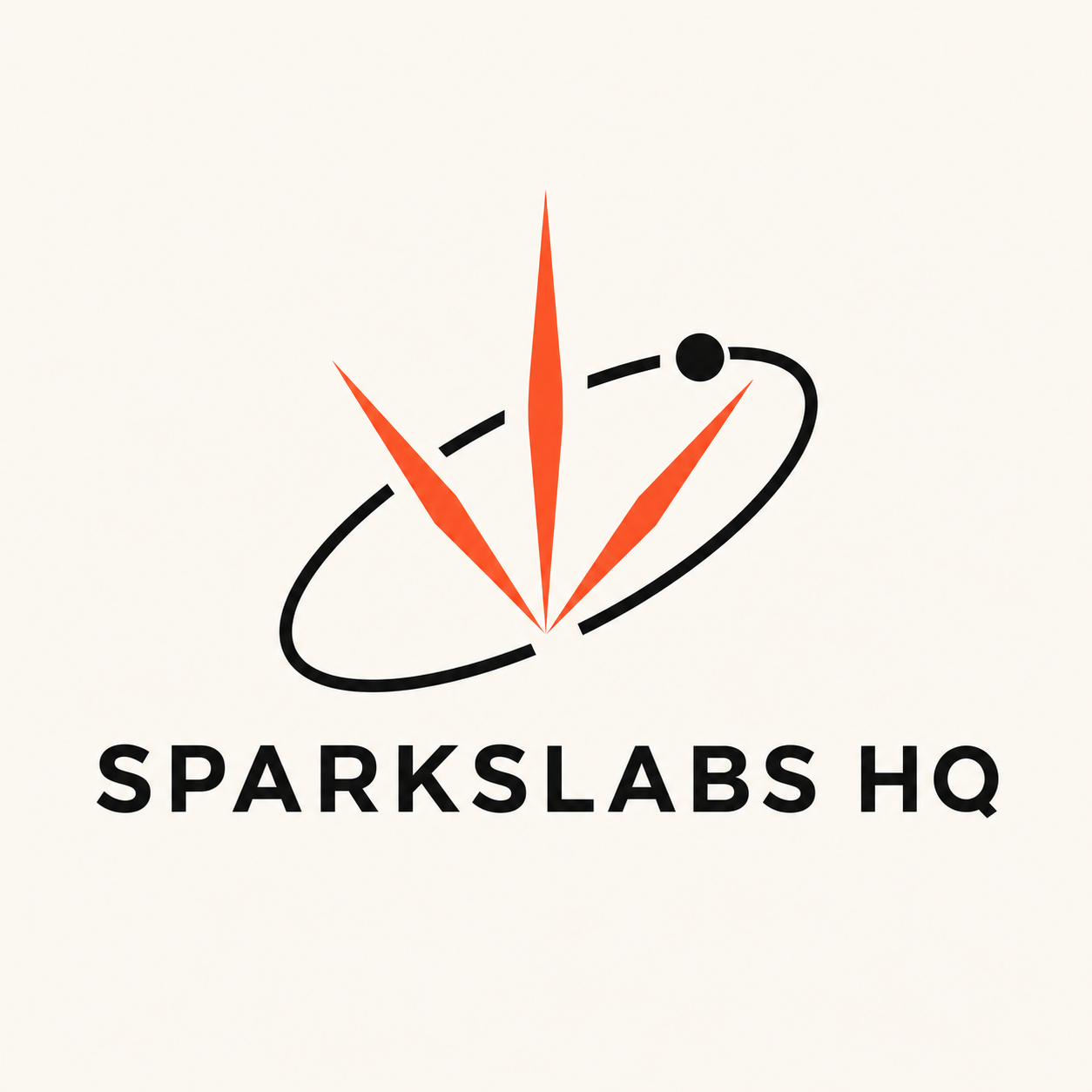 Orbit Spark logo concept for SparksLabs HQ